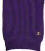 Dolce & Gabbana Purple DG Logo Neck Warmer Wrap Shawl Scarf