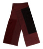 Dolce & Gabbana Maroon Black Neck Warmer Wrap Shawl Scarf