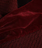 Dolce & Gabbana Maroon Black Neck Warmer Wrap Shawl Scarf