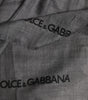 Dolce & Gabbana Gray Logo Print Neck Warmer Wrap Shawl Scarf
