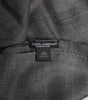 Dolce & Gabbana Gray Logo Print Neck Warmer Wrap Shawl Scarf