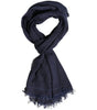 Dolce & Gabbana Dark Blue Neck Warmer Wrap Men Shawl Scarf
