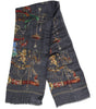 Dolce & Gabbana Gray Graphic Print Warmer Wrap Shawl Scarf