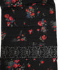 Dolce & Gabbana Black Floral Print Neck Warmer Wrap Scarf