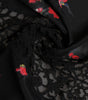 Dolce & Gabbana Black Floral Print Neck Warmer Wrap Scarf