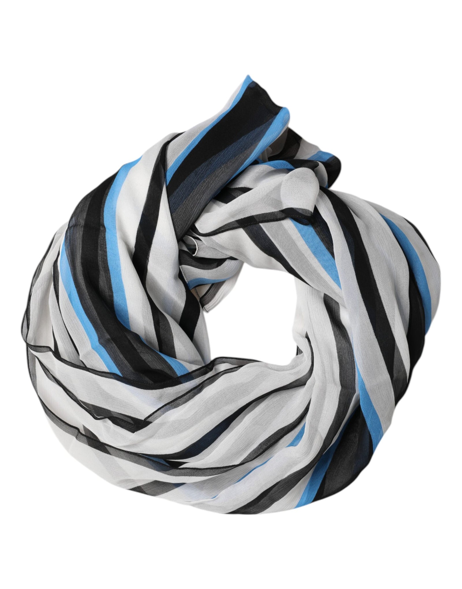 Foulard cache-cou à rayures multicolores Dolce & Gabbana