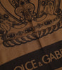 Dolce & Gabbana Brown DG Crown Neck Warmer Men Foulard Scarf