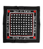 Foulard carré en soie imprimé noir Dolce & Gabbana pour homme