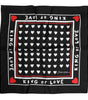 Foulard carré en soie imprimé noir Dolce & Gabbana pour homme