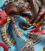 Dolce & Gabbana Multicolor Graphic Print Square Foulard Scarf