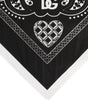 Dolce & Gabbana Black White Bandana Square Men Foulard Scarf