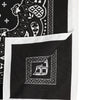 Dolce & Gabbana Black White Bandana Square Men Foulard Scarf