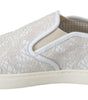 Mocassins élégants blanc cassé Dolce &amp; Gabbana pour femmes