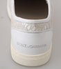 Mocassins élégants blanc cassé Dolce &amp; Gabbana pour femmes