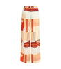 Pantalon Fendi en crêpe de soie à imprimé patchwork