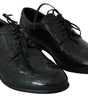 Dolce & Gabbana Elegant Green Brogues Oxford Wingtip Flats