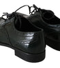 Dolce & Gabbana Elegant Green Brogues Oxford Wingtip Flats