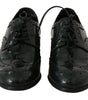 Dolce & Gabbana Elegant Green Brogues Oxford Wingtip Flats