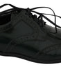Dolce & Gabbana Elegant Green Brogues Oxford Wingtip Flats
