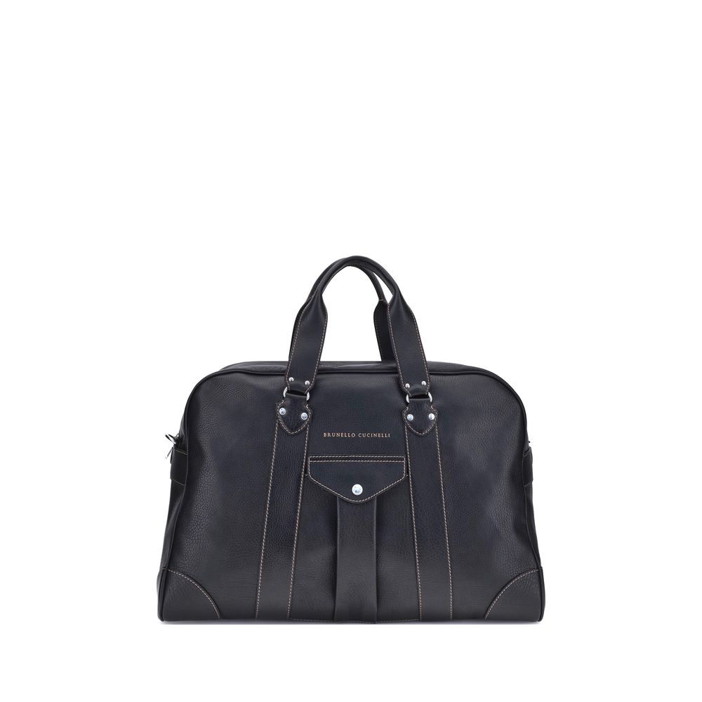 Brunello Cucinelli Leather Travel Bag