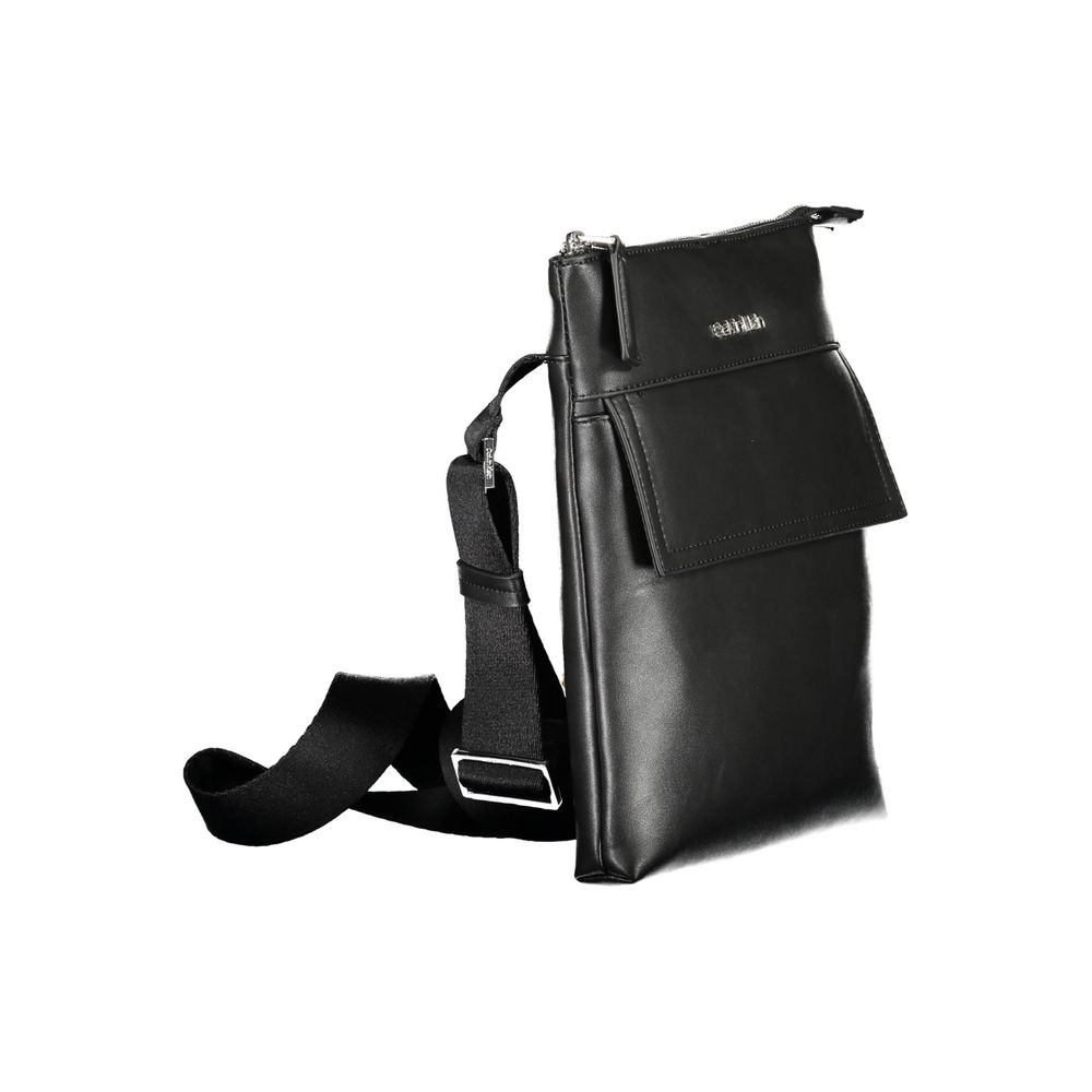 Bolso de hombro Calvin Klein de poliéster negro