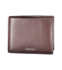 Portefeuille en cuir marron Calvin Klein