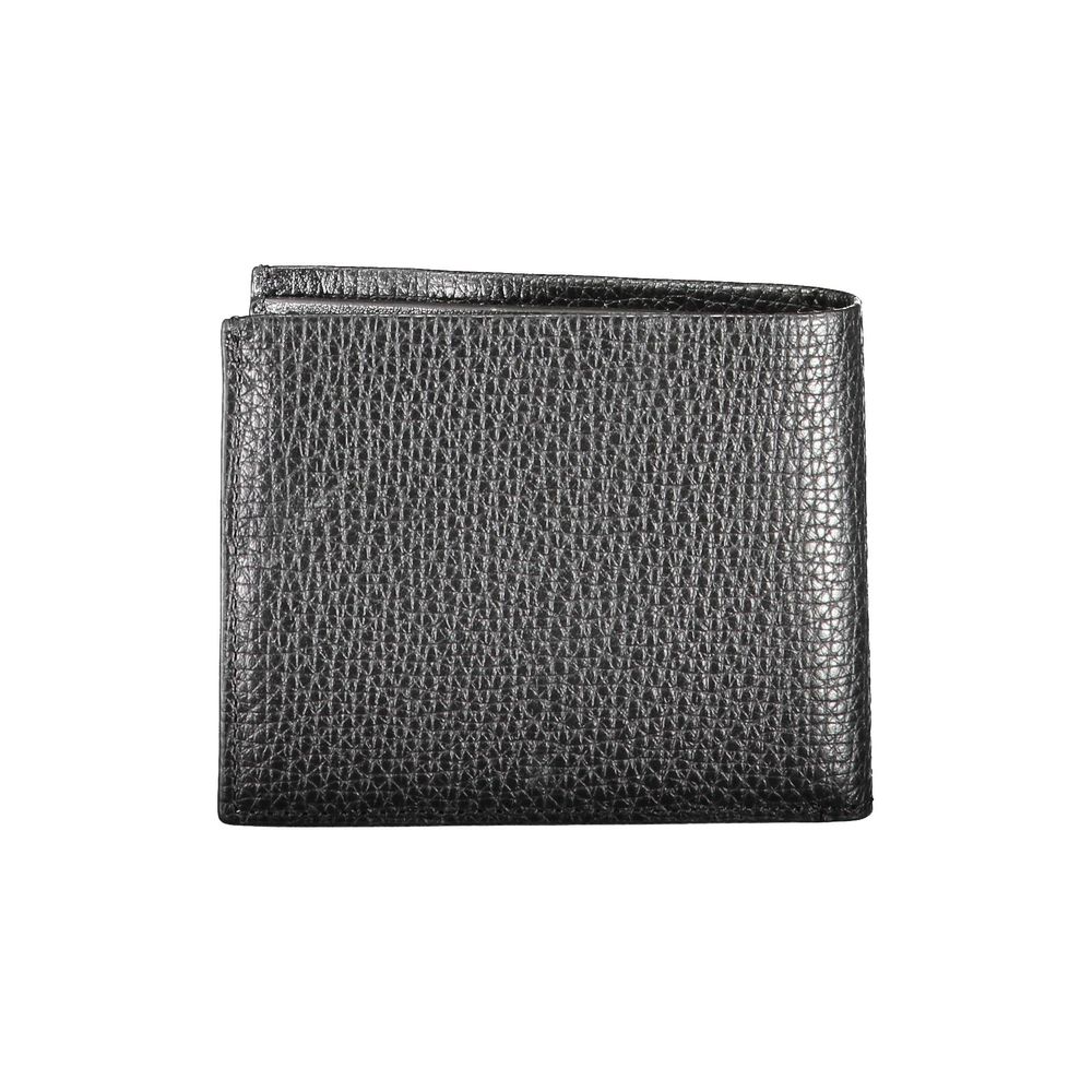 Portefeuille en cuir noir Calvin Klein