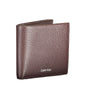 Portefeuille en cuir marron Calvin Klein
