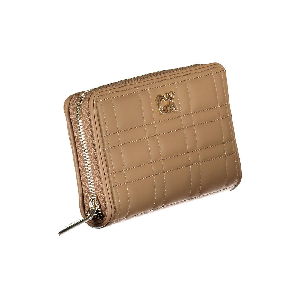 Portefeuille Calvin Klein en polyester beige