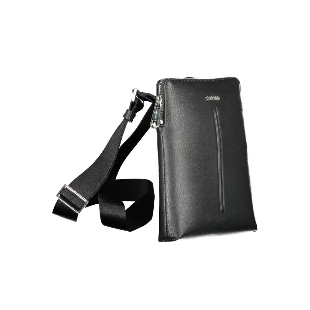 Bolso de hombro Calvin Klein de poliéster negro