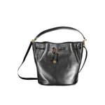 Sac à main en cuir noir Ralph Lauren