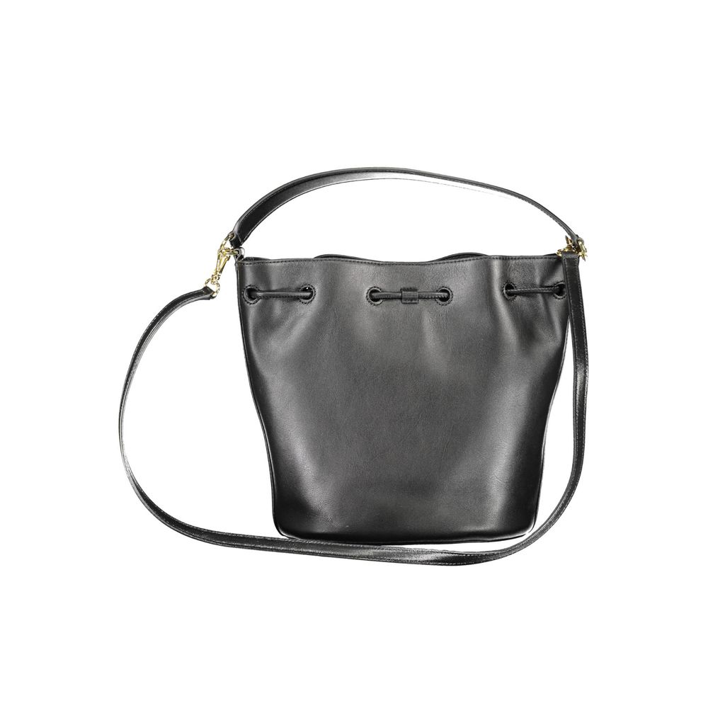 Sac à main en cuir noir Ralph Lauren