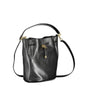 Sac à main en cuir noir Ralph Lauren