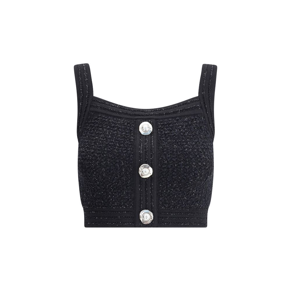 Balmain Tweed Crop Top
