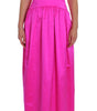 Dolce & Gabbana Pink Silk Long Sheath Ball Gown Dress
