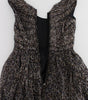 Dolce & Gabbana Dark Silk Shift Gown Full Length Dress