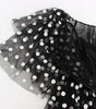 Dolce & Gabbana Black White Polka Dotted Ruffled Dress
