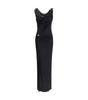 Robe longue drapée en jersey Versace