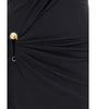 Robe longue drapée en jersey Versace