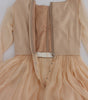 Dolce & Gabbana Beige Silk Ball Gown Full Length Dress