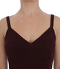 Dolce & Gabbana Bordeaux Stretch Full Length Sheath Dress