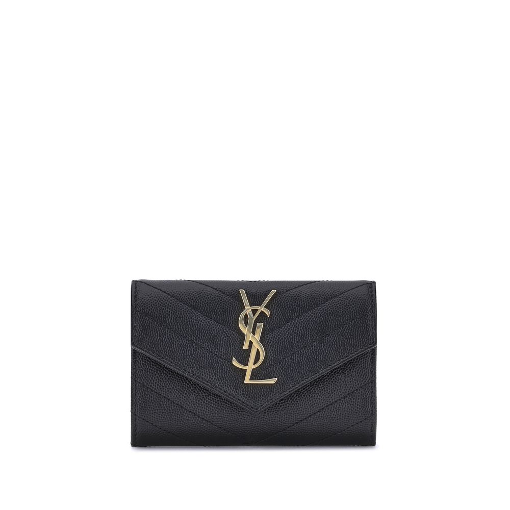 Portefeuille en cuir Saint Laurent