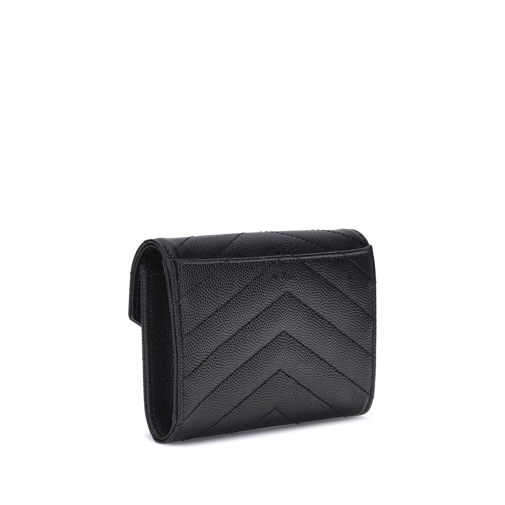 Portefeuille en cuir Saint Laurent