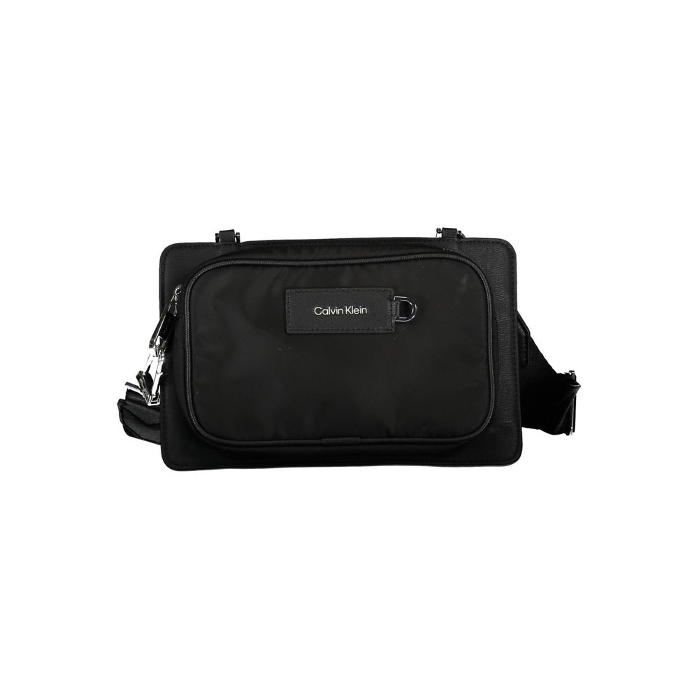 Bolso de hombro Calvin Klein de poliéster negro