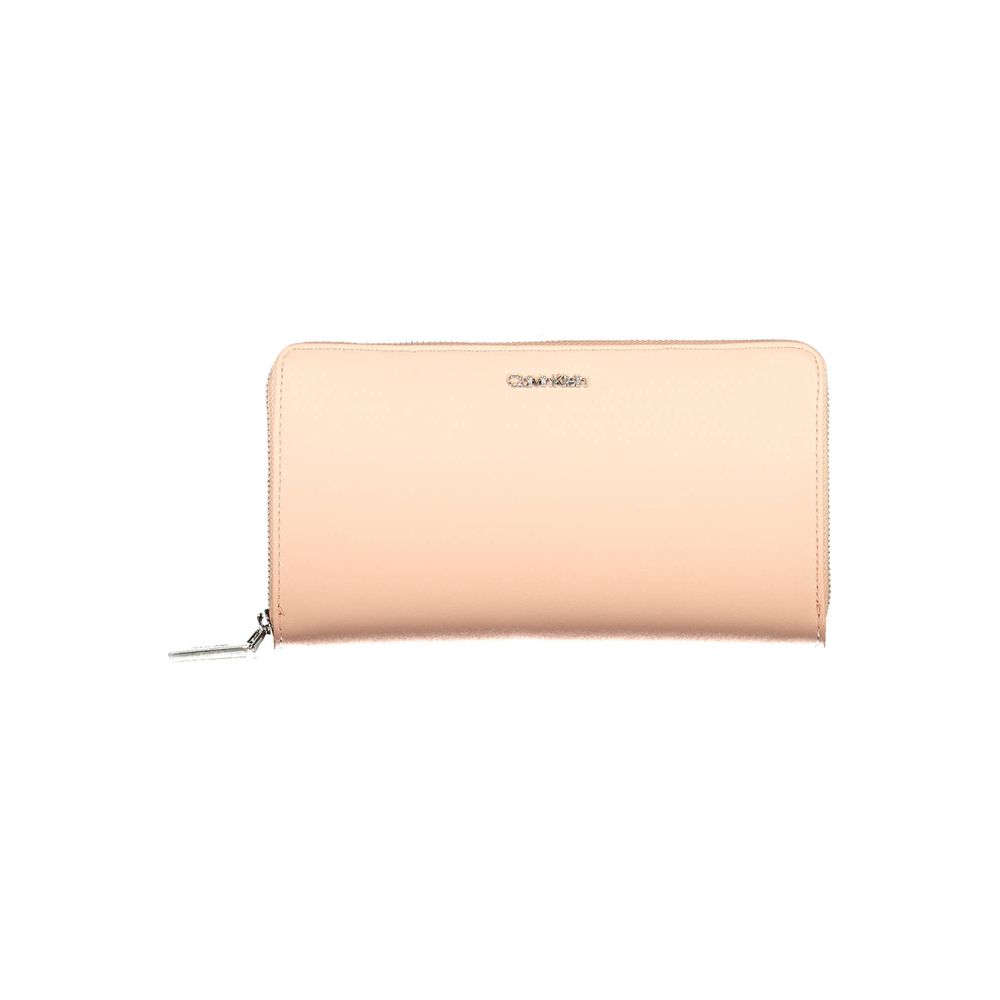 Portefeuille en polyéthylène rose Calvin Klein