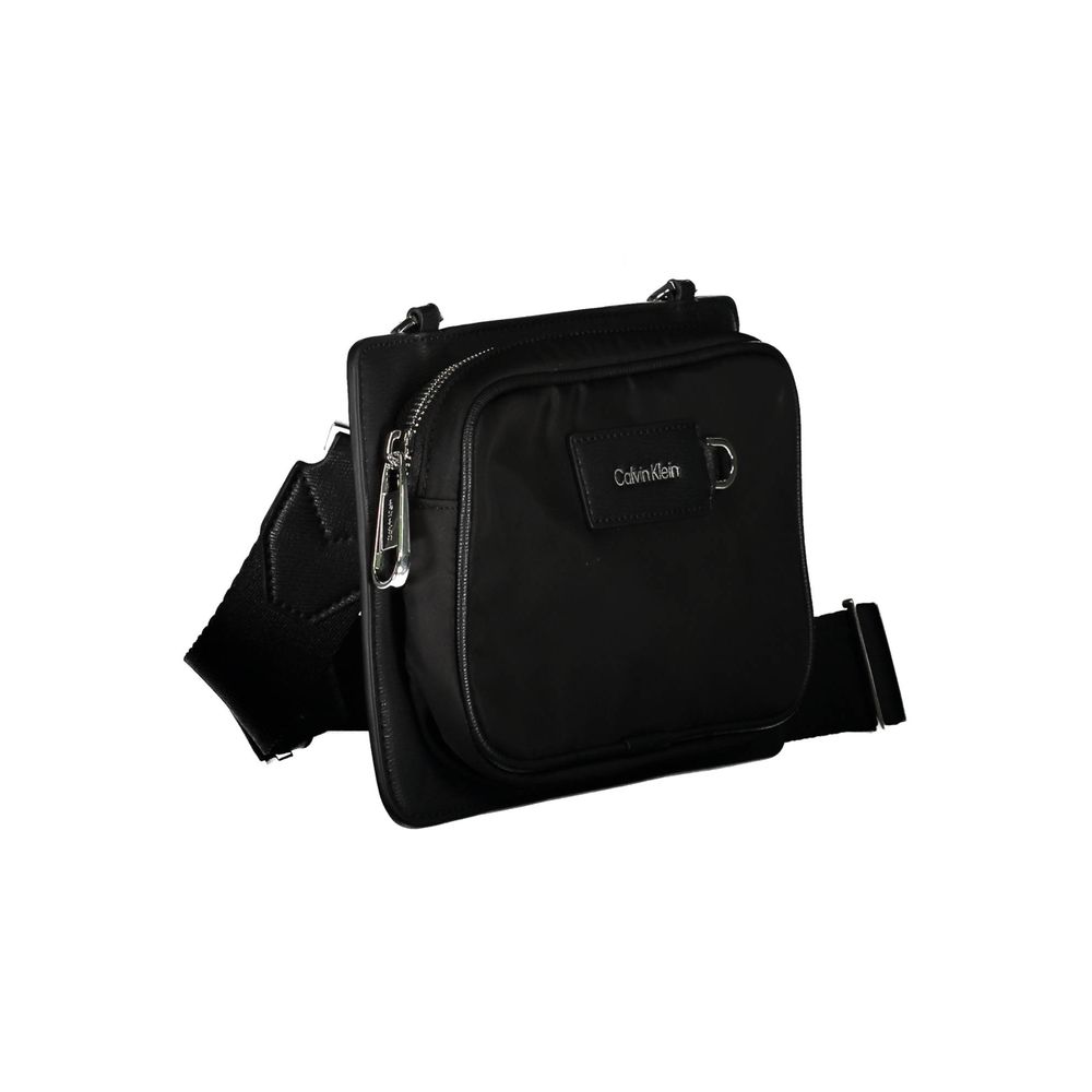 Bolso de hombro Calvin Klein de poliéster negro