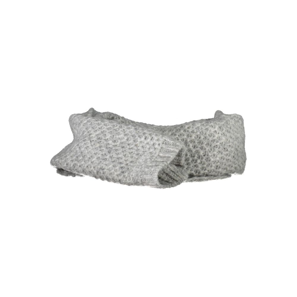 Écharpe en laine d'alpaga grise Calvin Klein