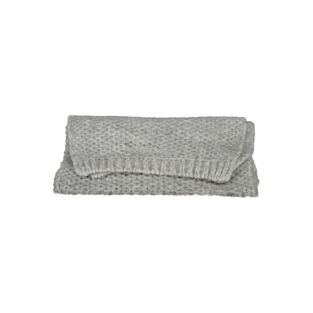 Écharpe en laine d'alpaga grise Calvin Klein