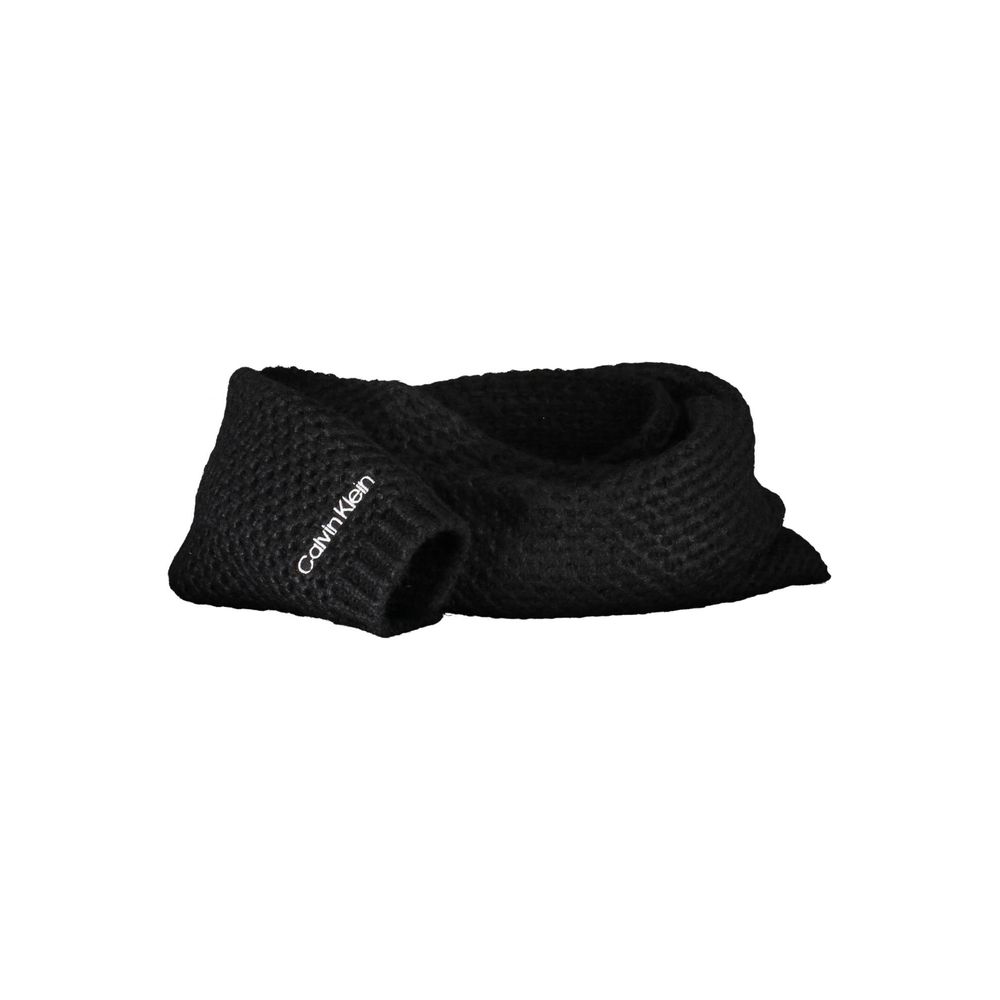 Écharpe en laine d'alpaga noire Calvin Klein