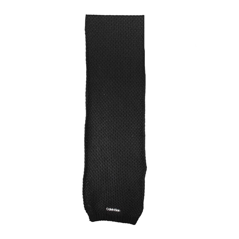 Écharpe en laine d'alpaga noire Calvin Klein